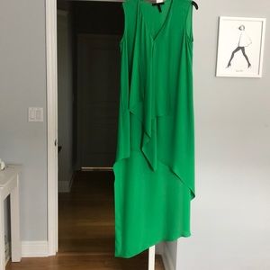 BCBG high low green dress